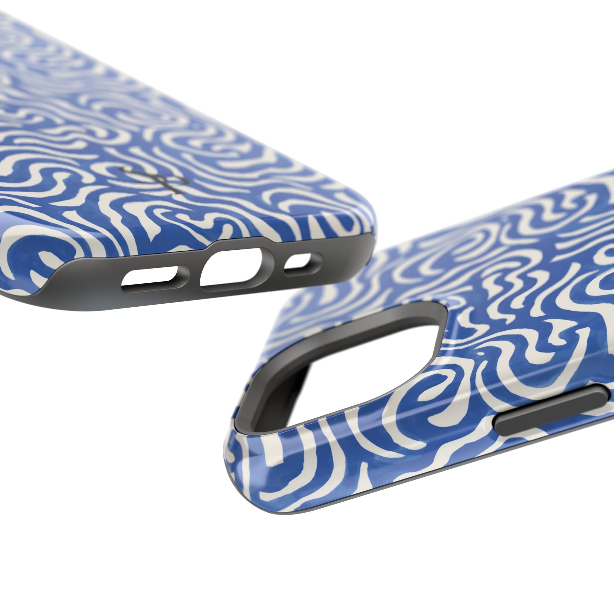 Blue Abstract Swirl Magnetic Impact Phone Case