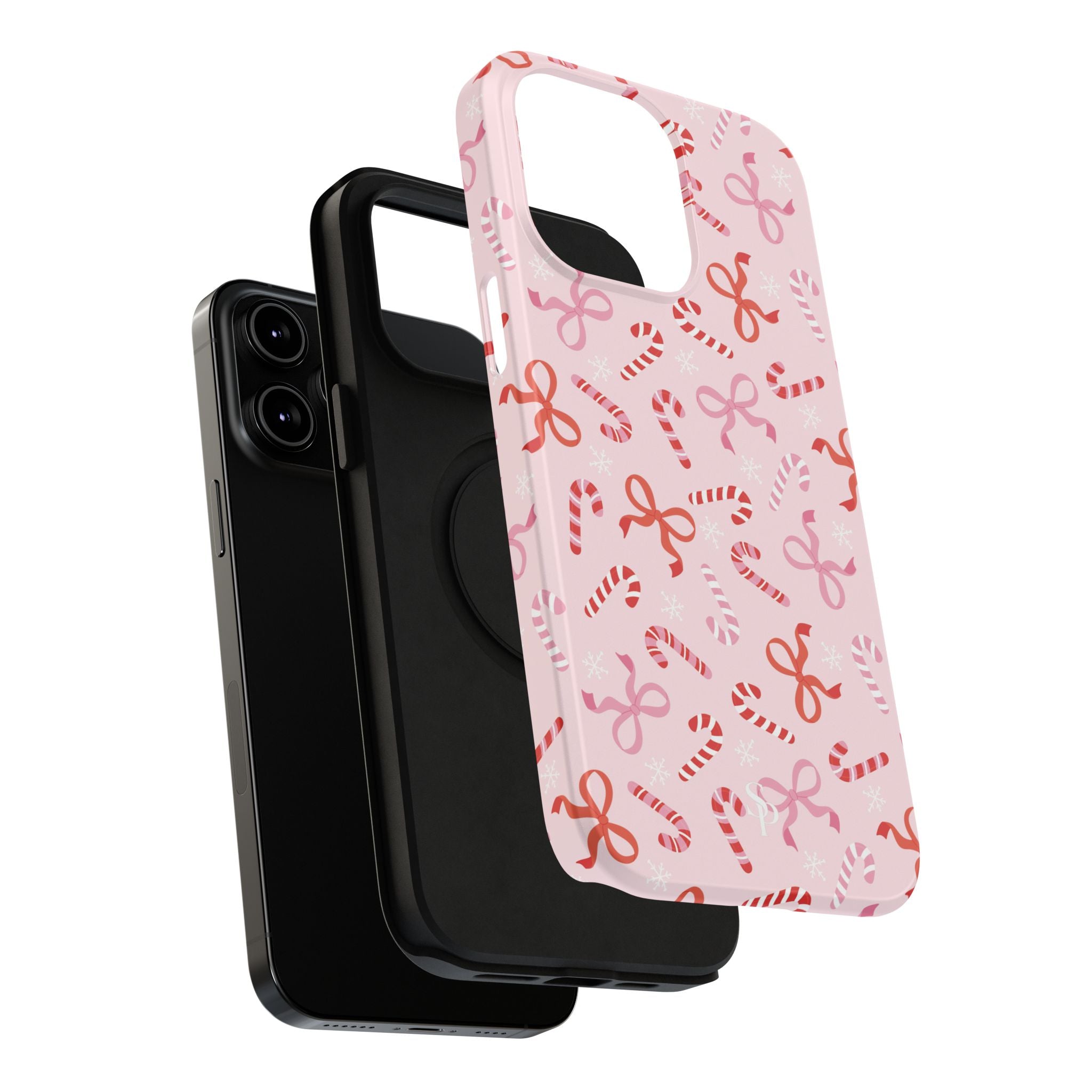 Candy Cane Impact-Resistant Phone Case - Limited Edition