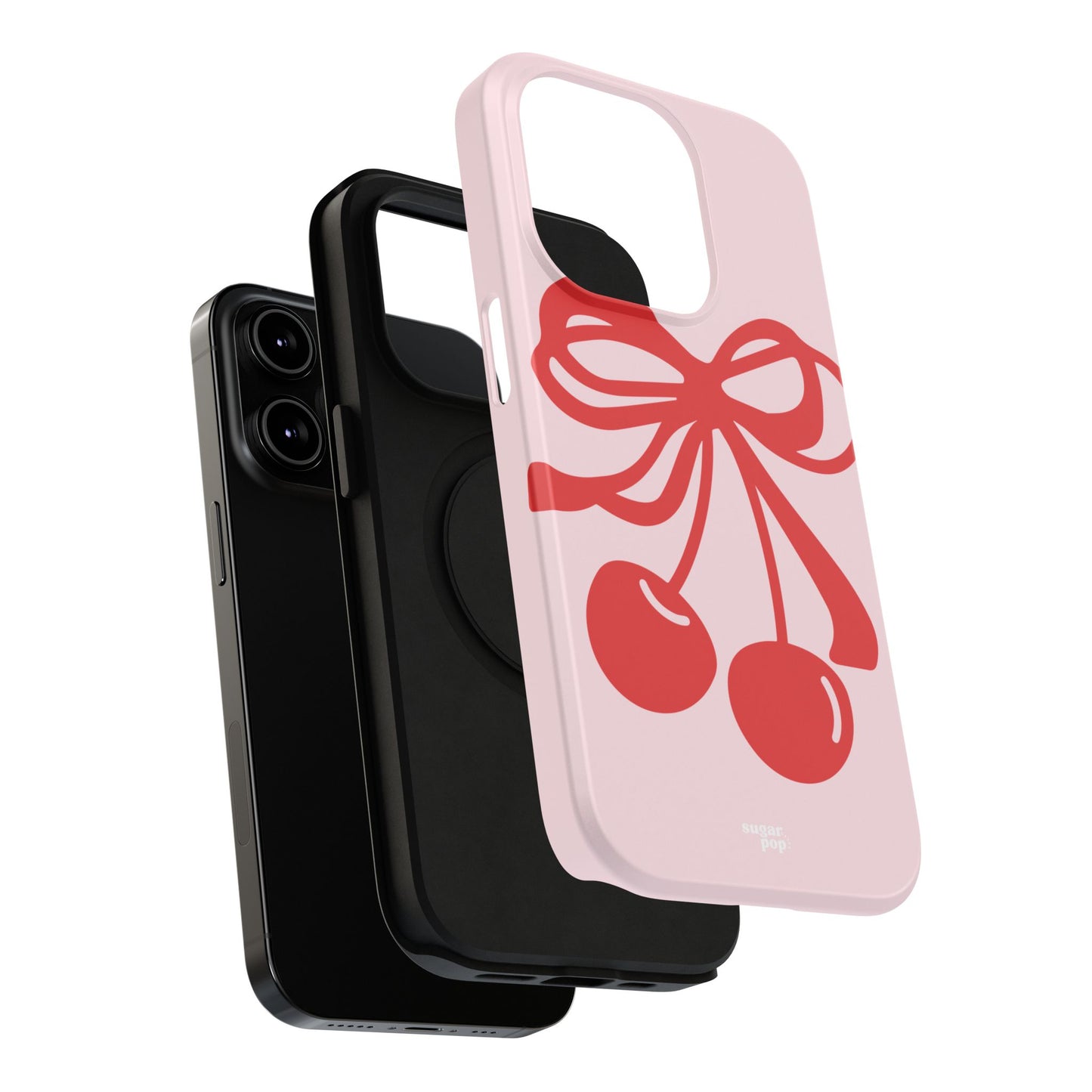 Cherry Bow Impact-Resistant Phone Case