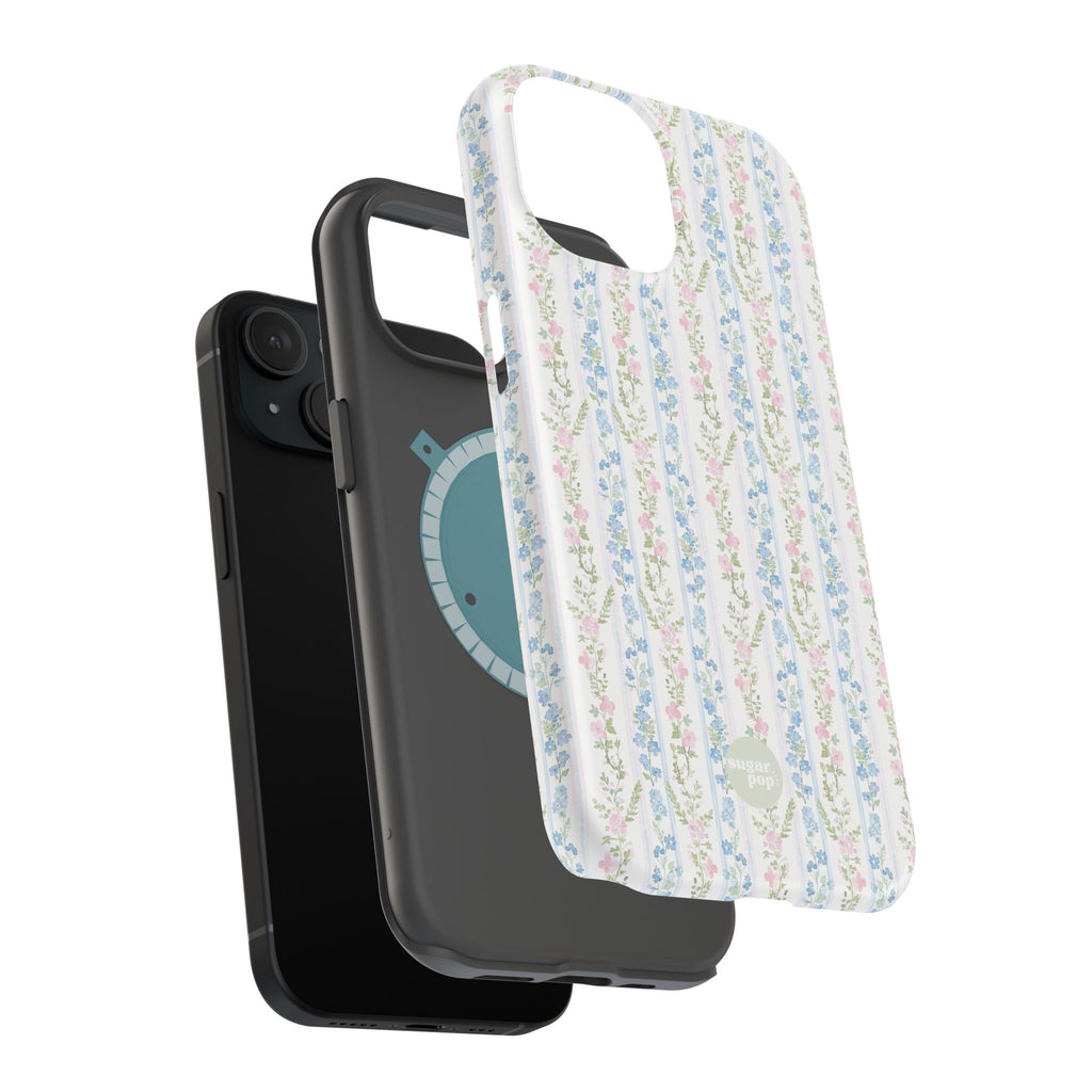 Pastel Floral Pattern Magnetic Tough Case