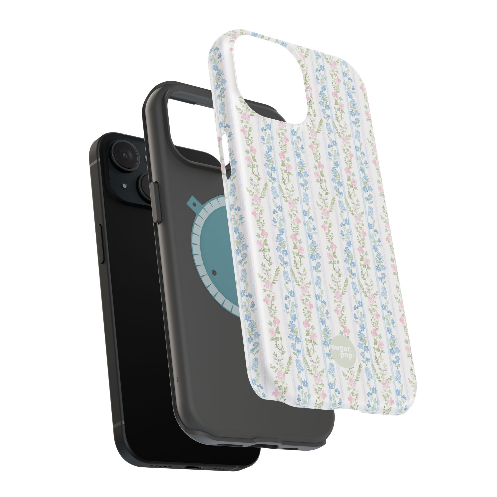 Pastel Floral Pattern Magnetic Tough Case
