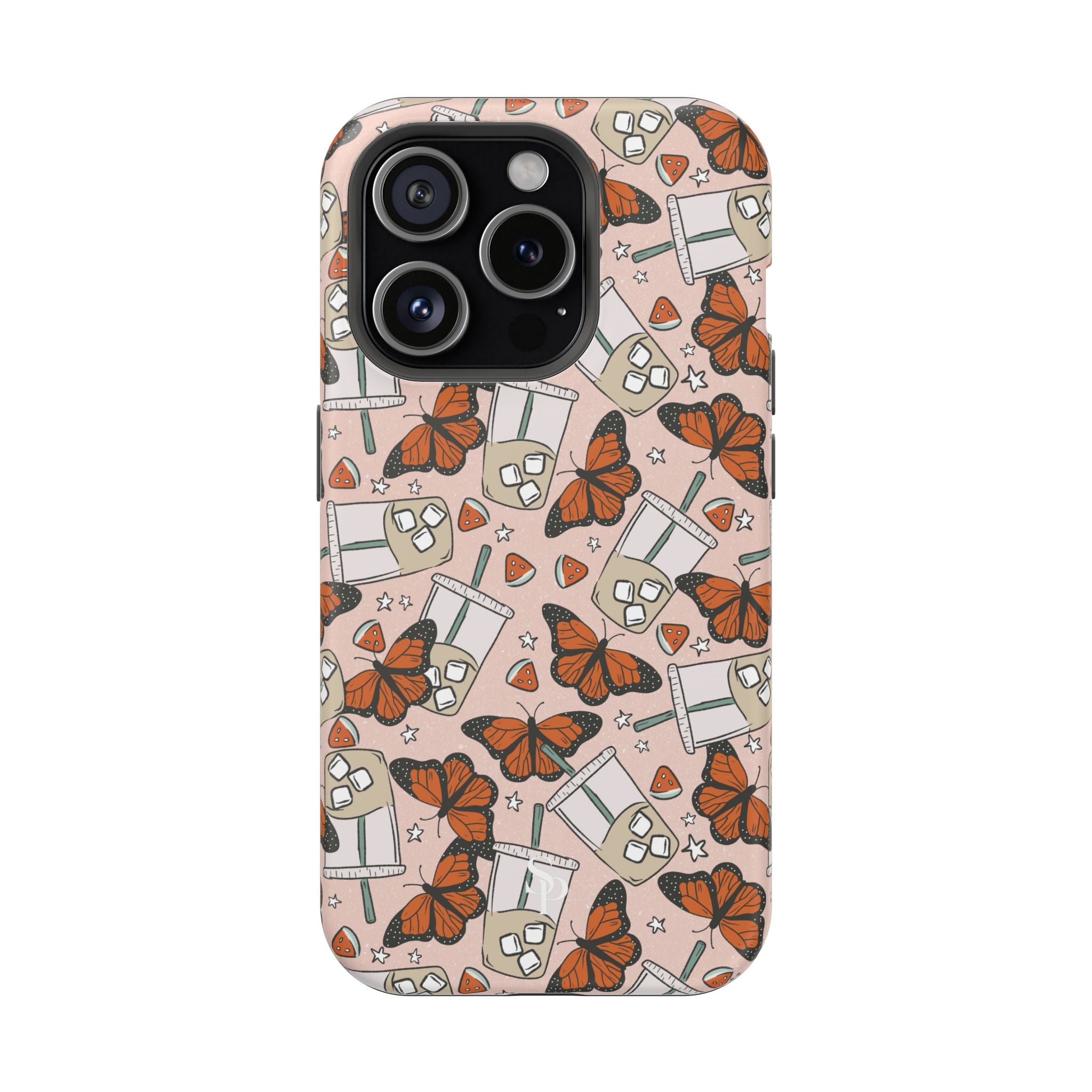 Iced Coffee & Butterfly Impact-Resistant Cases