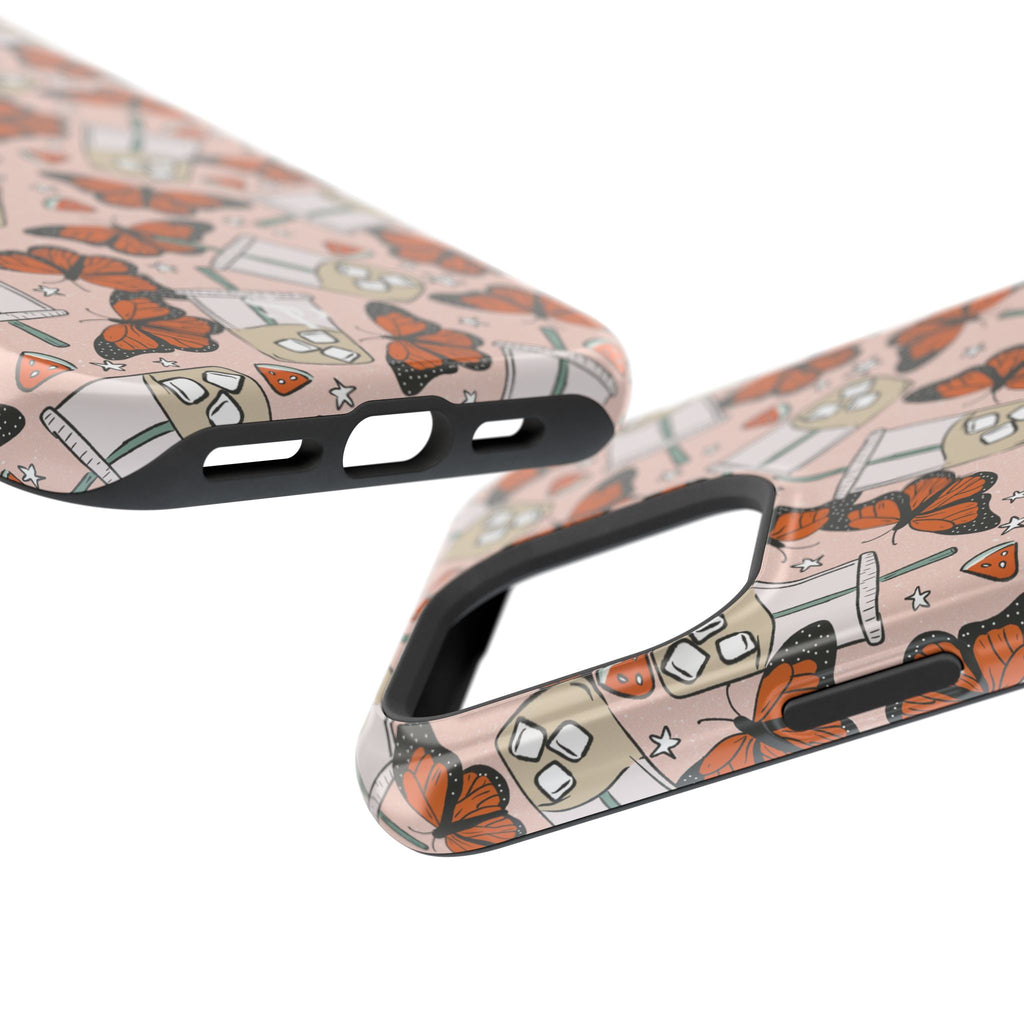 Iced Coffee & Butterfly Impact-Resistant Cases