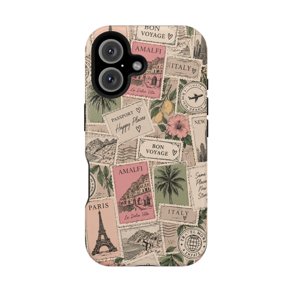 Travel Passport Stamp Magnetic Impact-Resistant Case