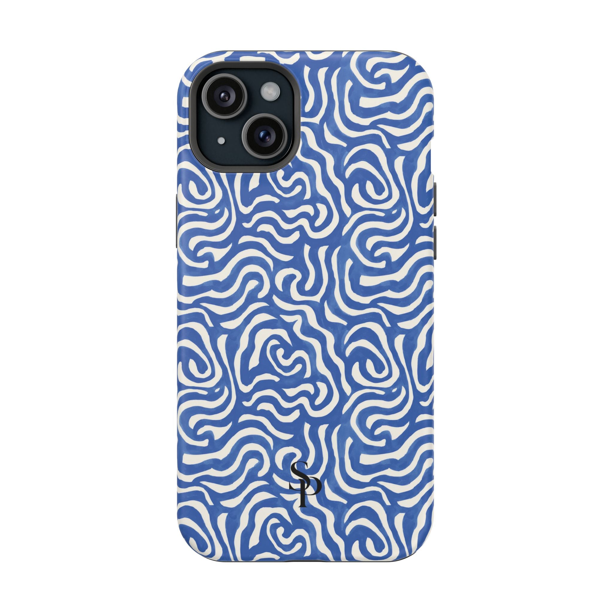 Blue Abstract Swirl Magnetic Impact Phone Case