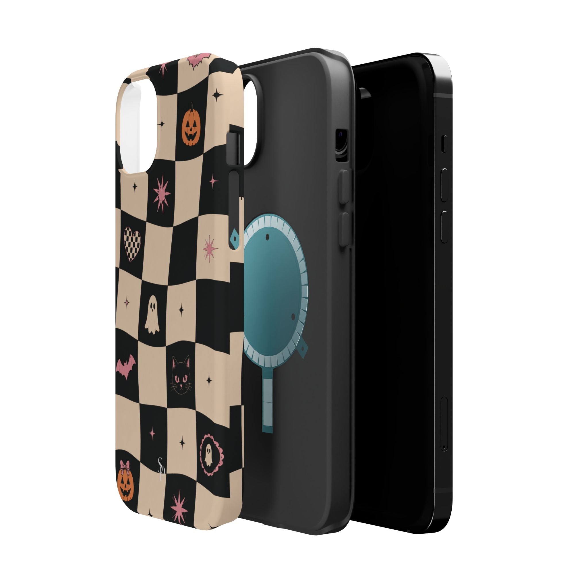 Halloween Checkerboard Magnetic Phone Case