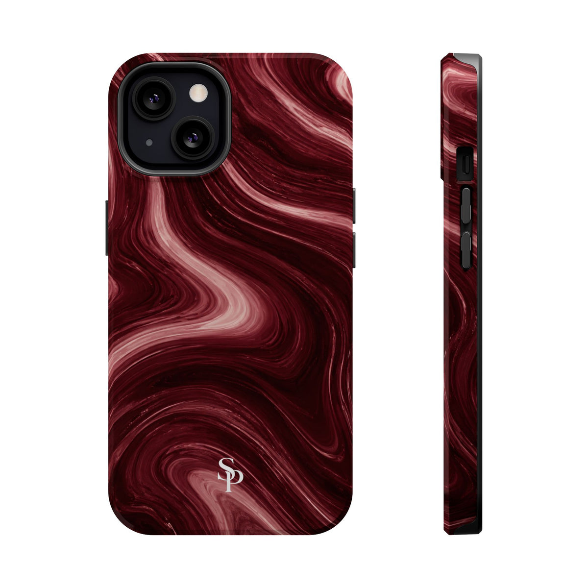 Burgundy Marble Magnetic Phone Case