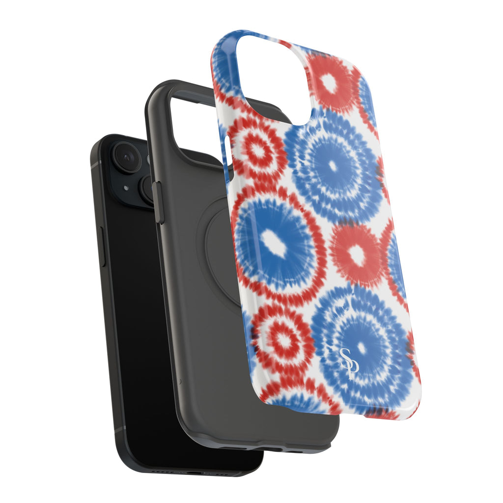Patriotic Tie Dye Impact Resistant Phone Case