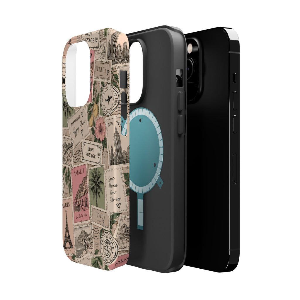 Travel Passport Stamp Magnetic Impact-Resistant Case