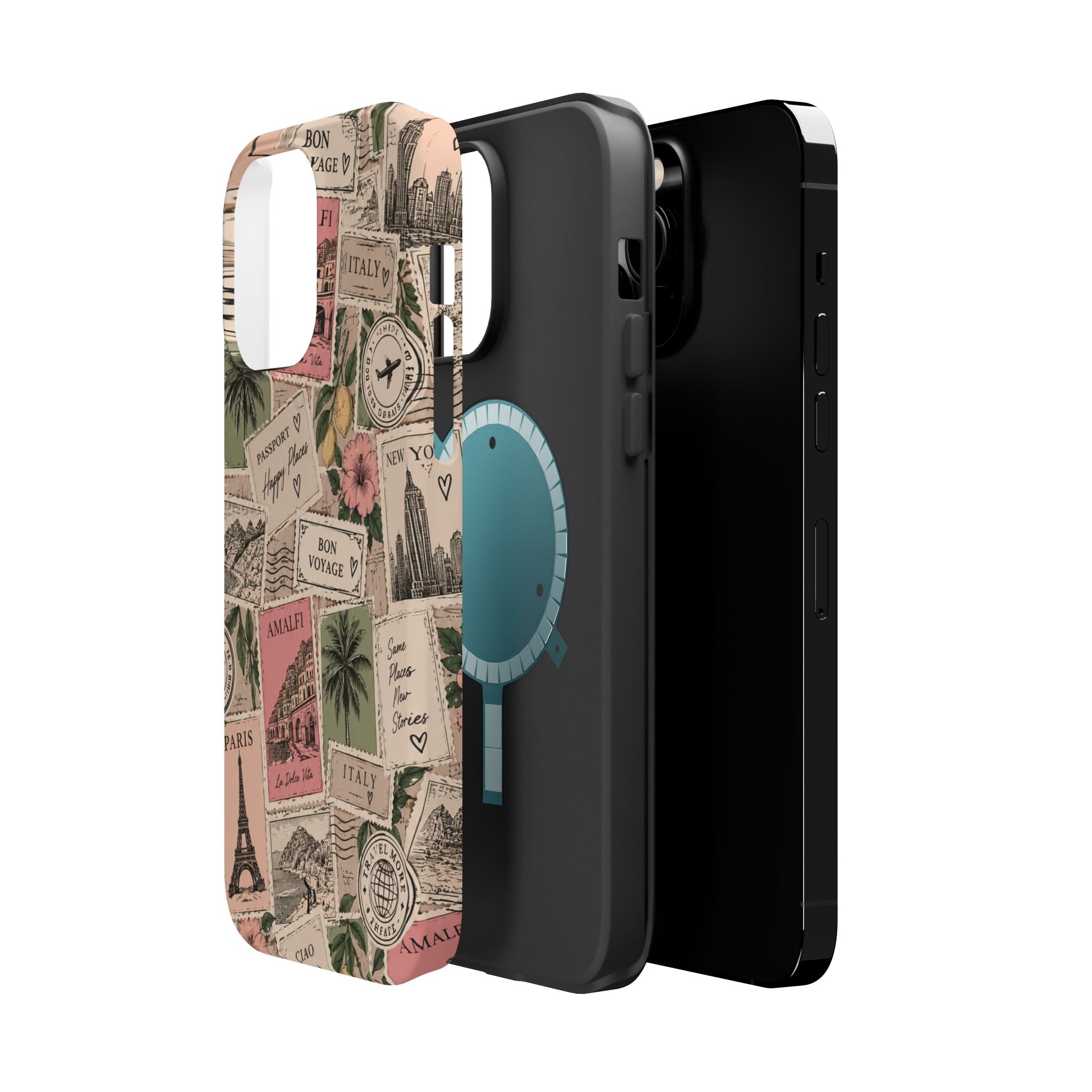 Travel Passport Stamp Magnetic Impact-Resistant Case