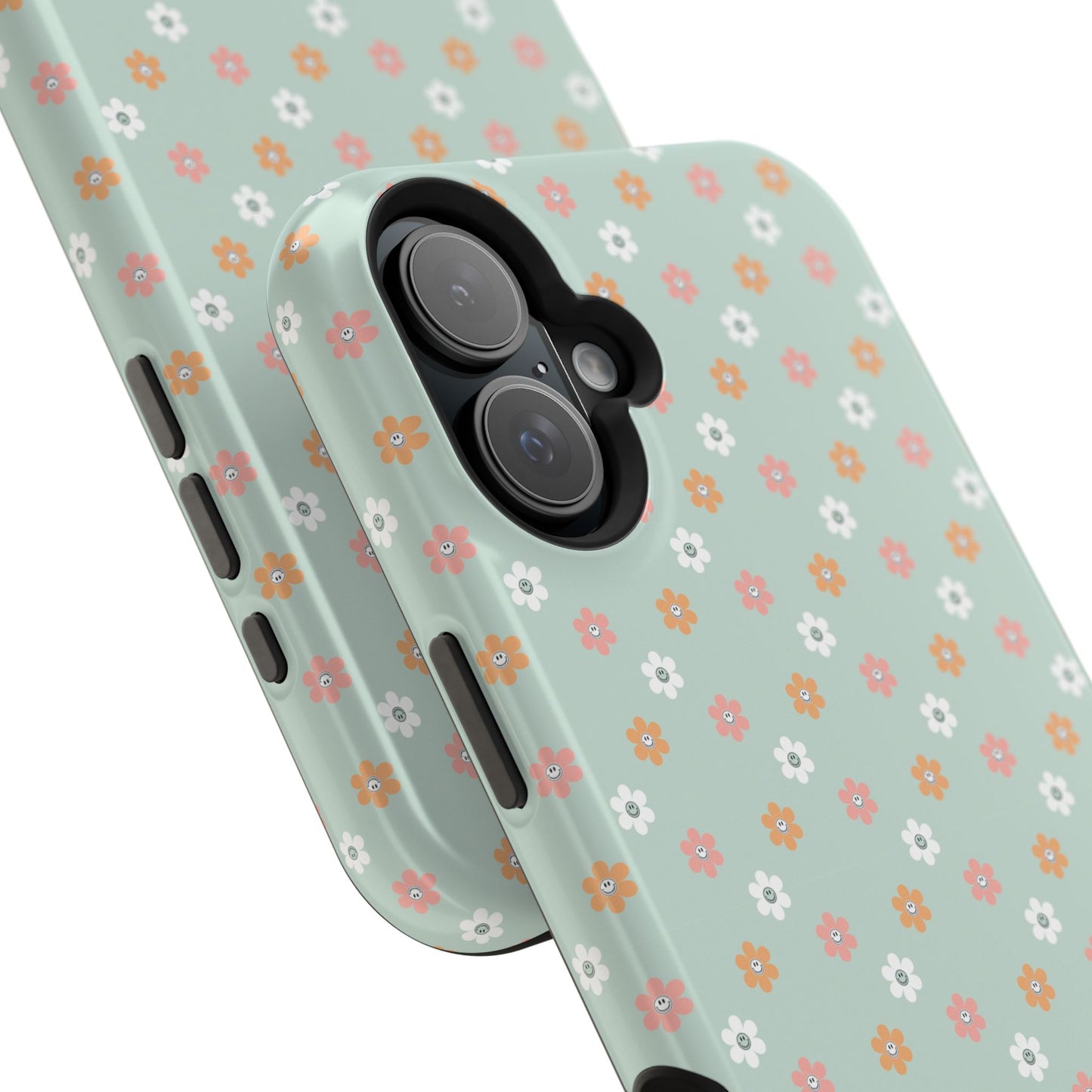 Floral Smiley Impact-Resistant Cases