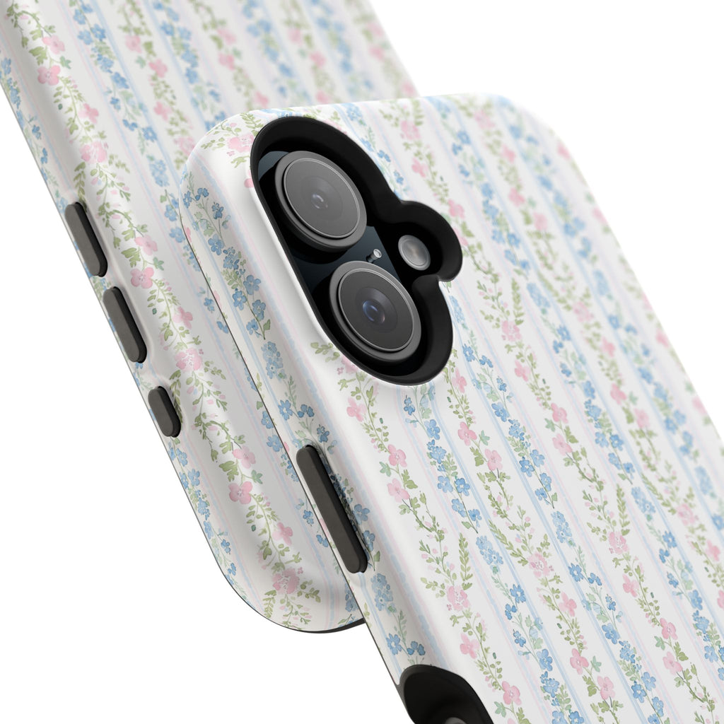 Pastel Floral Pattern Magnetic Tough Case