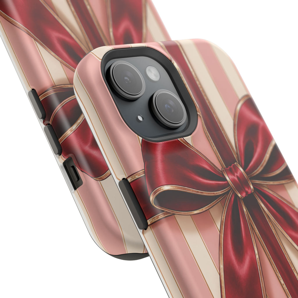 Red Bow Gift Wrap Magnetic Phone Case