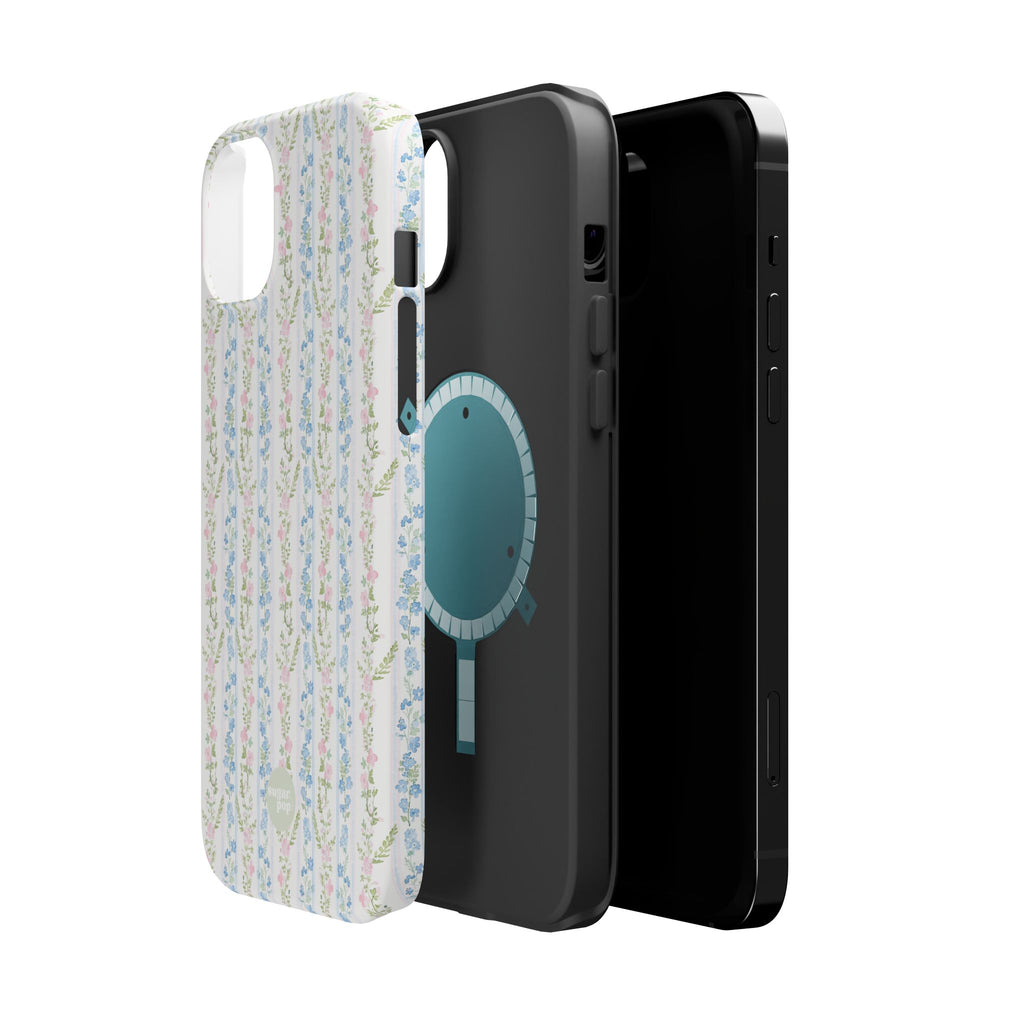 Pastel Floral Pattern Magnetic Tough Case