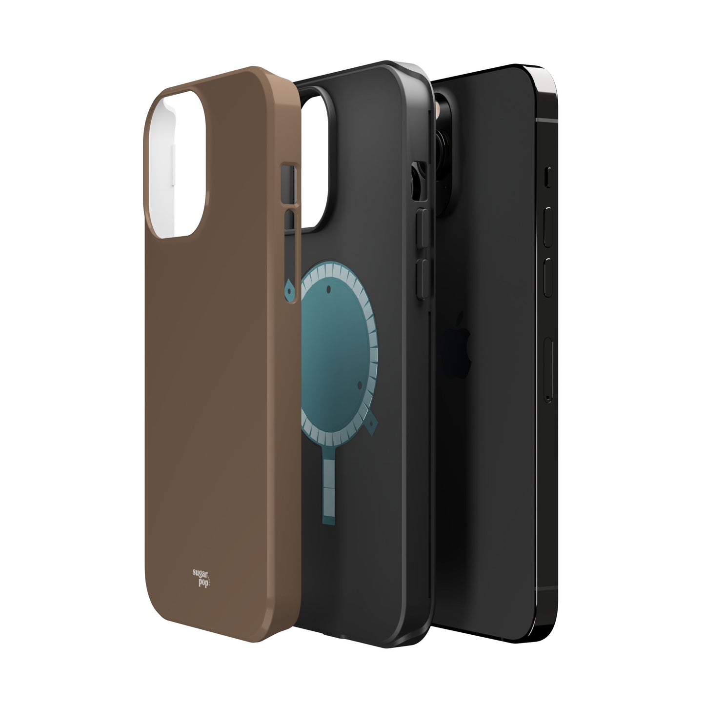 Brown Magnetic Tough Cases for Phones - Secure & Sleek Design