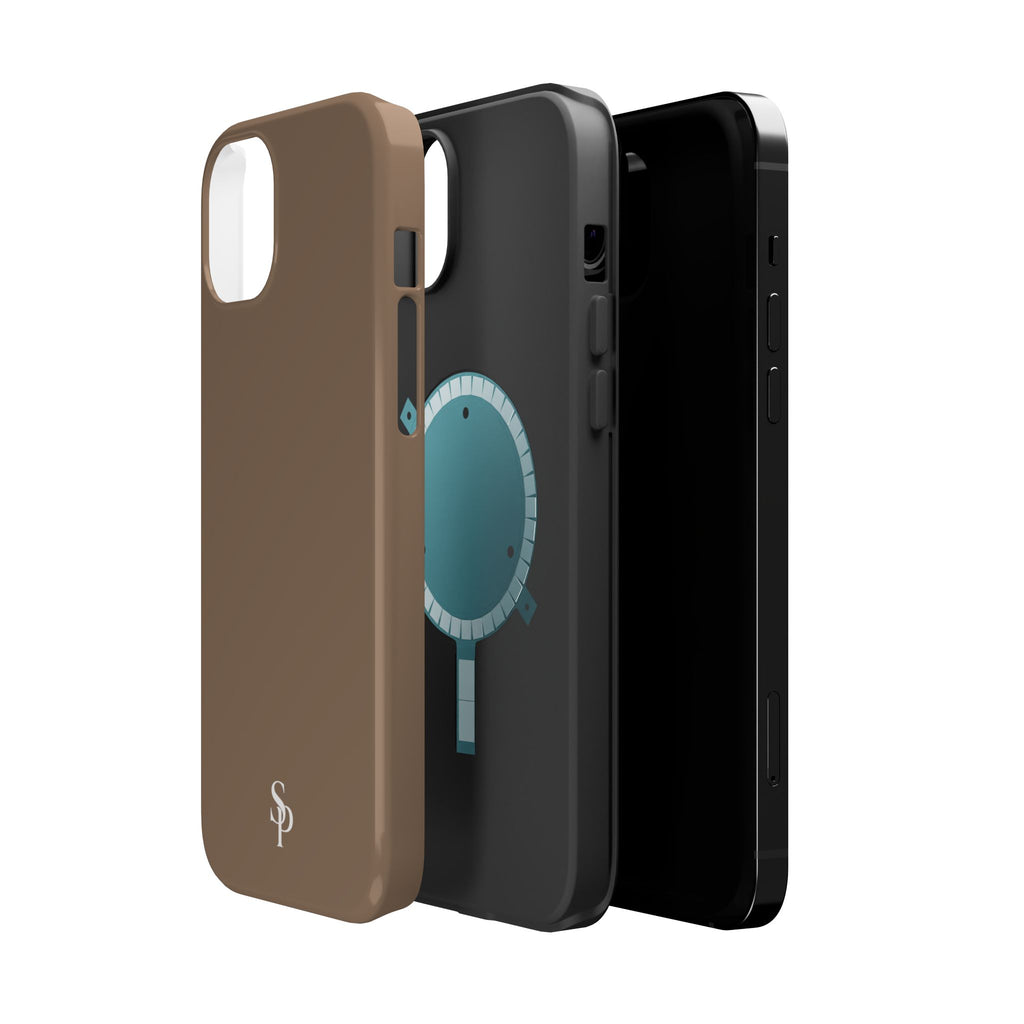 Brown Magnetic Tough Case