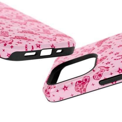 Pink Cowgirl Impact-Resistant Case