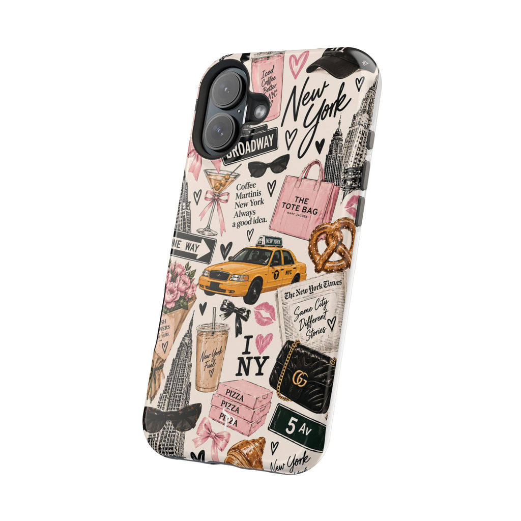 Pink New York Magnetic Phone Case
