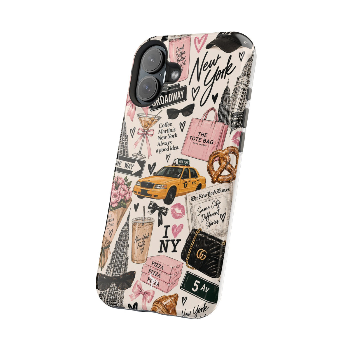 Pink New York Magnetic Phone Case