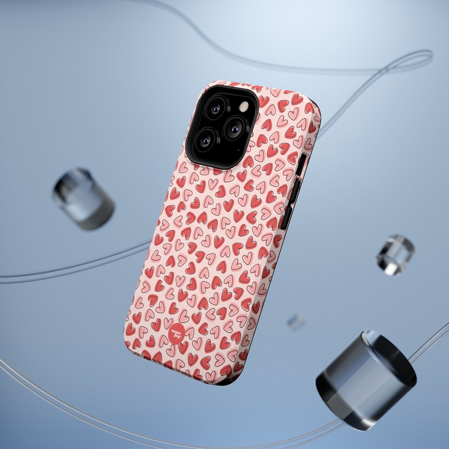 Heart Pattern Impact-Resistant Phone Case - Stylish Protection for Valentine's Day & Everyday Love