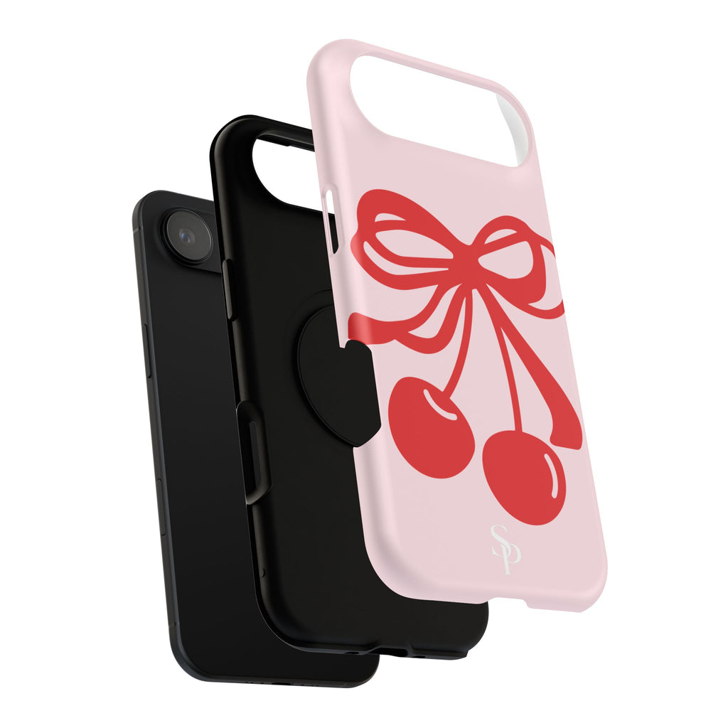 Cherry Bow Impact-Resistant Phone Case