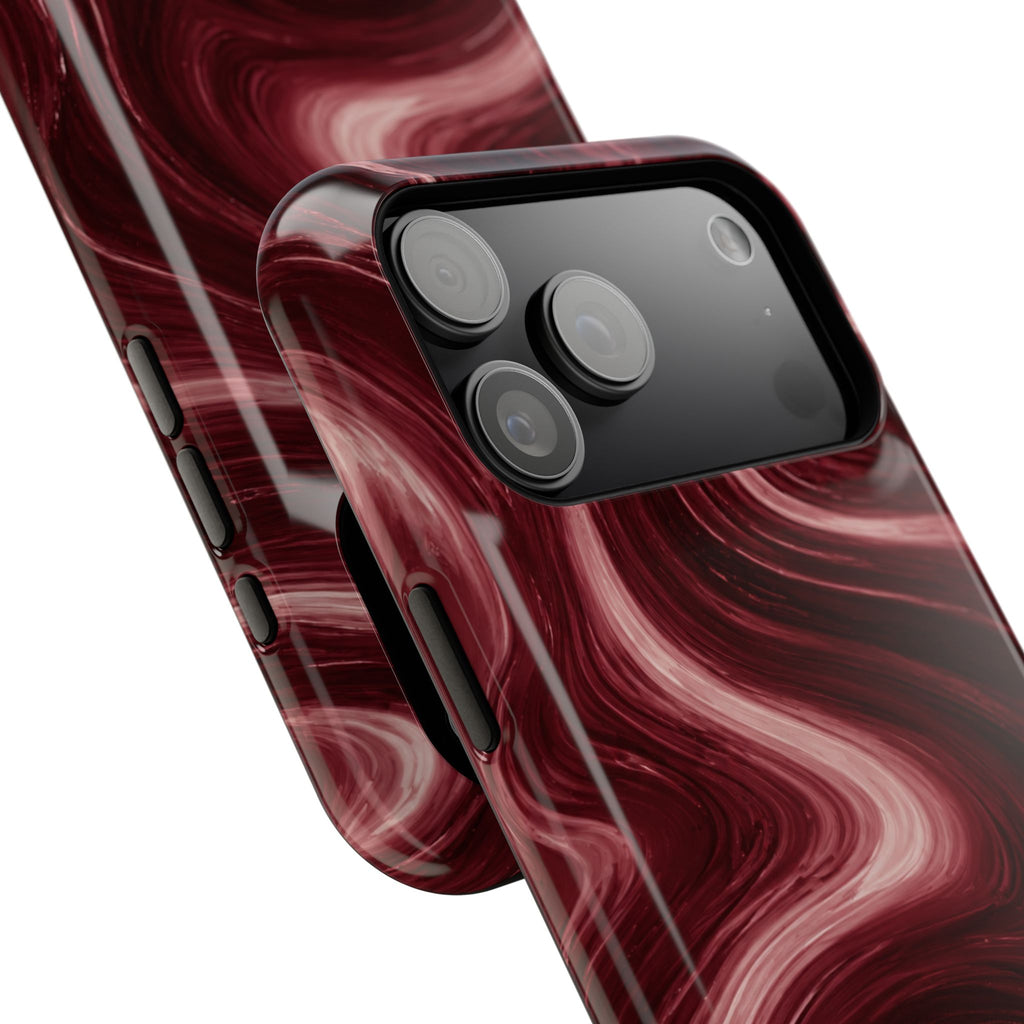 Burgundy Marble Magnetic Phone Case