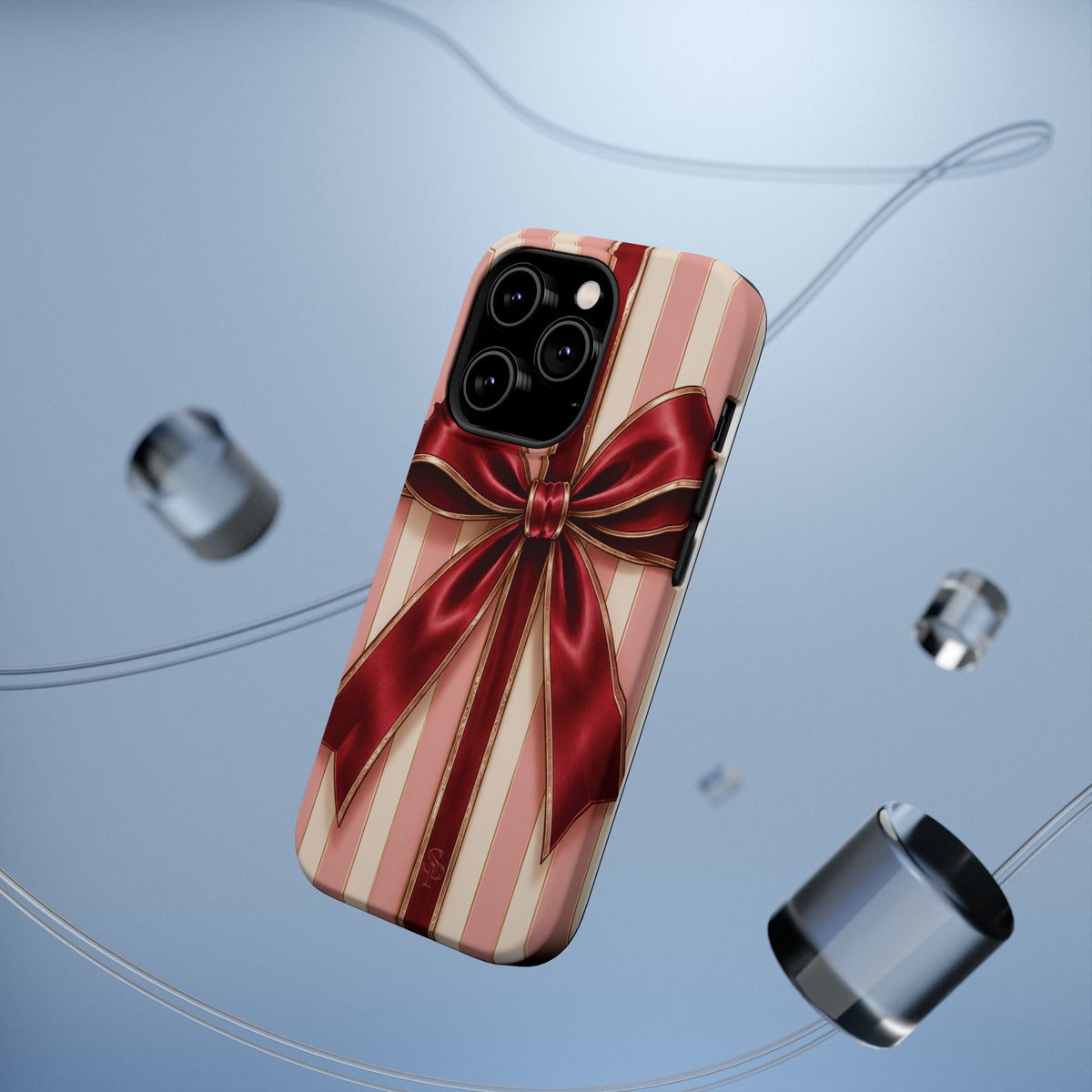Red Bow Gift Wrap Magnetic Phone Case
