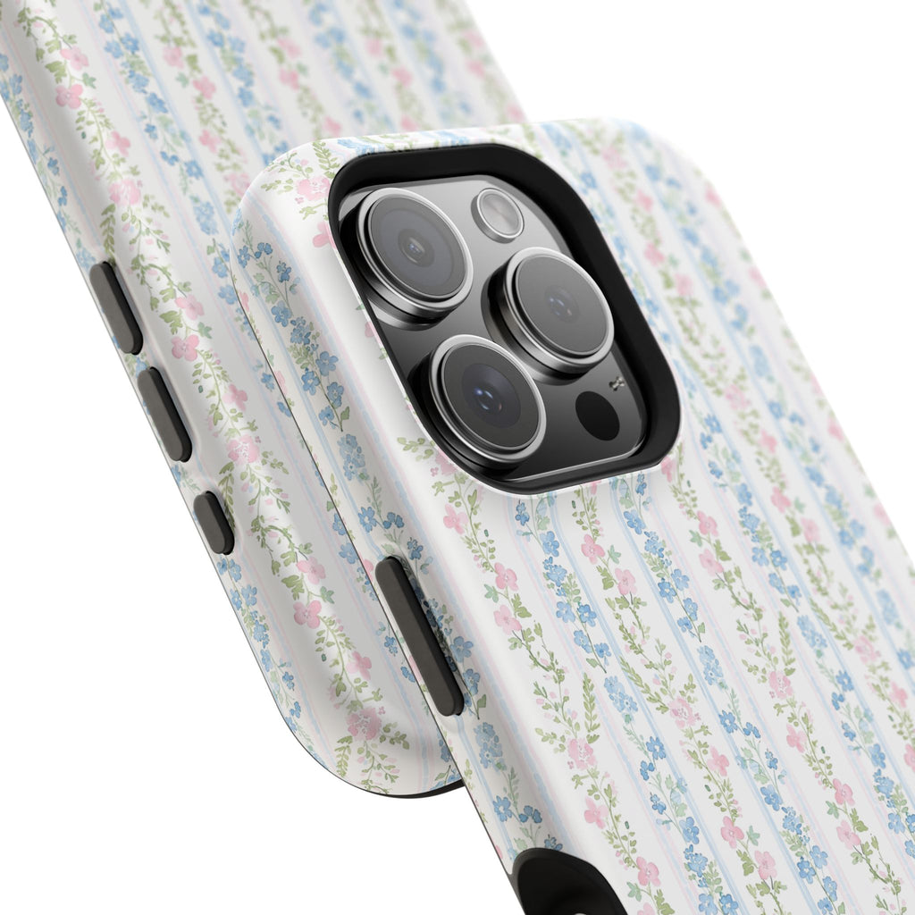 Pastel Floral Pattern Magnetic Tough Case