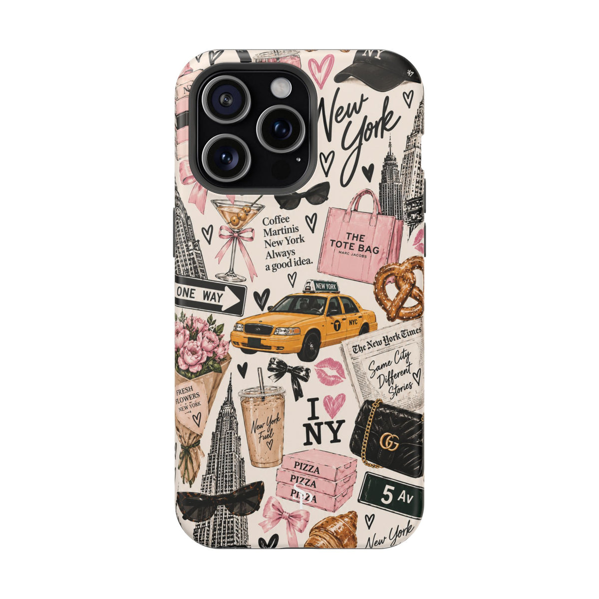 Pink New York Magnetic Phone Case