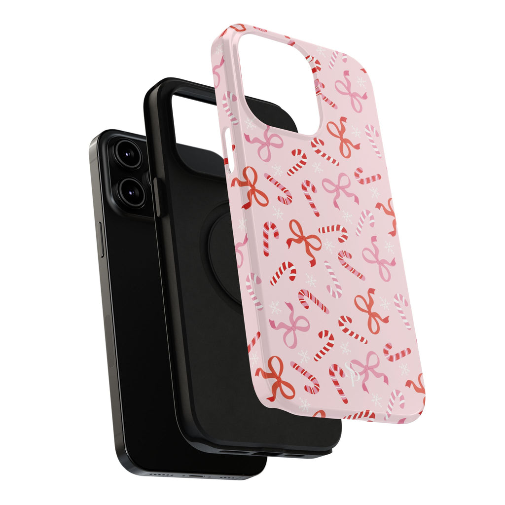 Candy Cane Impact-Resistant Phone Case - Limited Edition