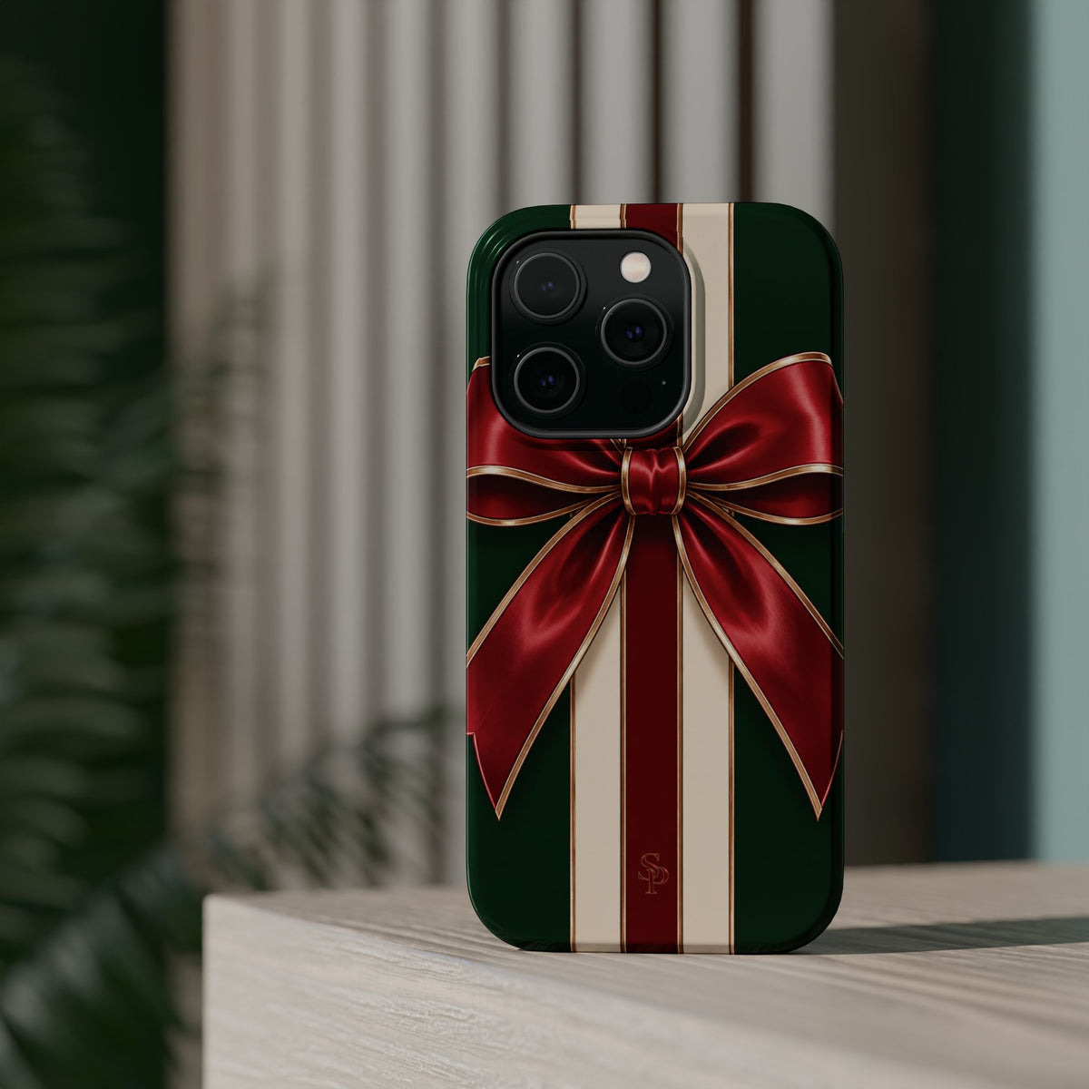 Christmas Gift Bow Magnetic Phone Case