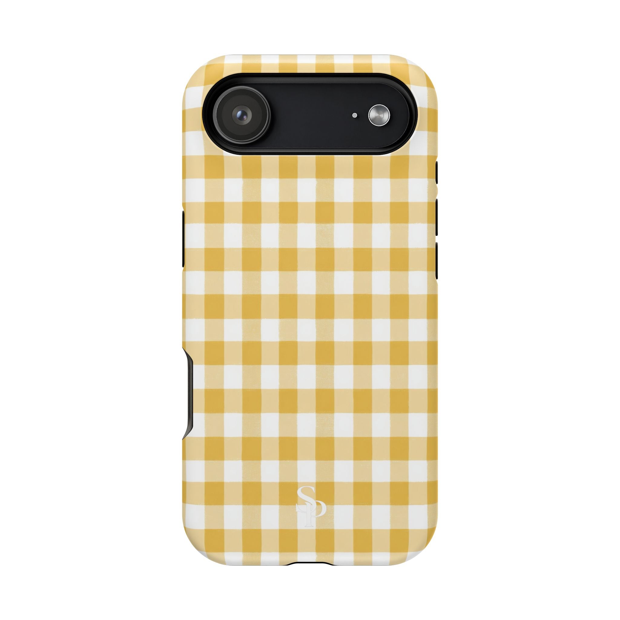 Yellow Gingham Magnetic Impact-Resistant Phone Case