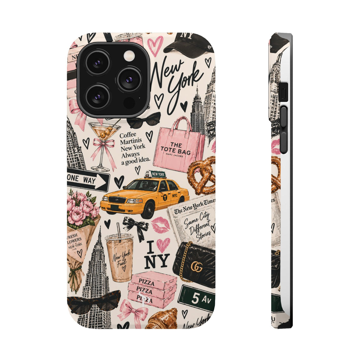 Pink New York Magnetic Phone Case