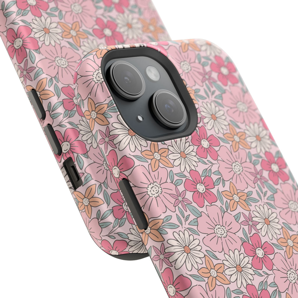 Pink Flowers Impact-Resistant Case