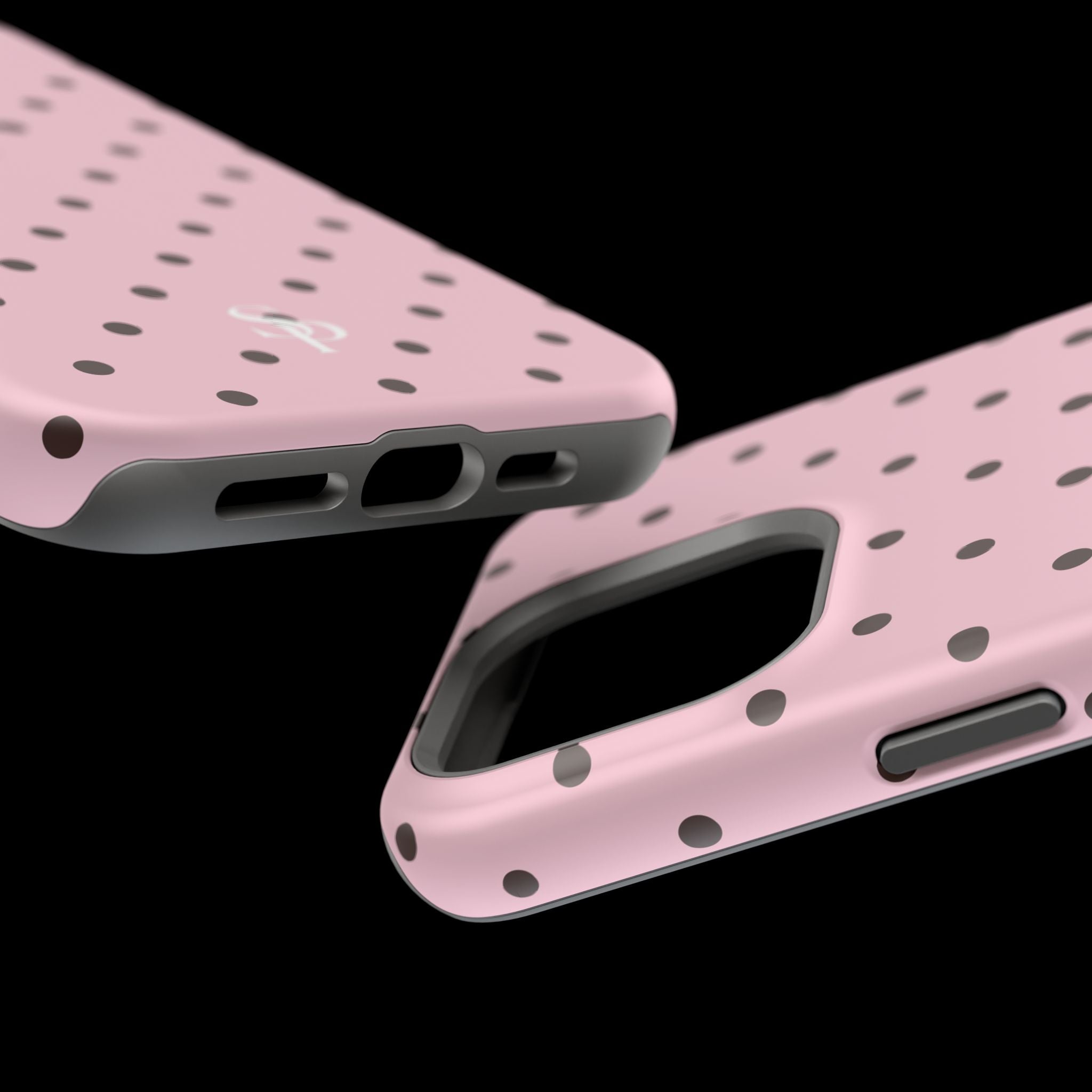 Pink Polka Dot Magnetic Impact Phone Case