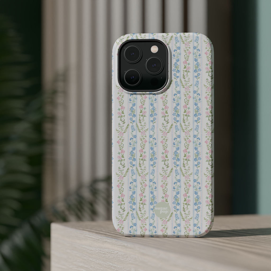 Pastel Floral Pattern Magnetic Tough Case