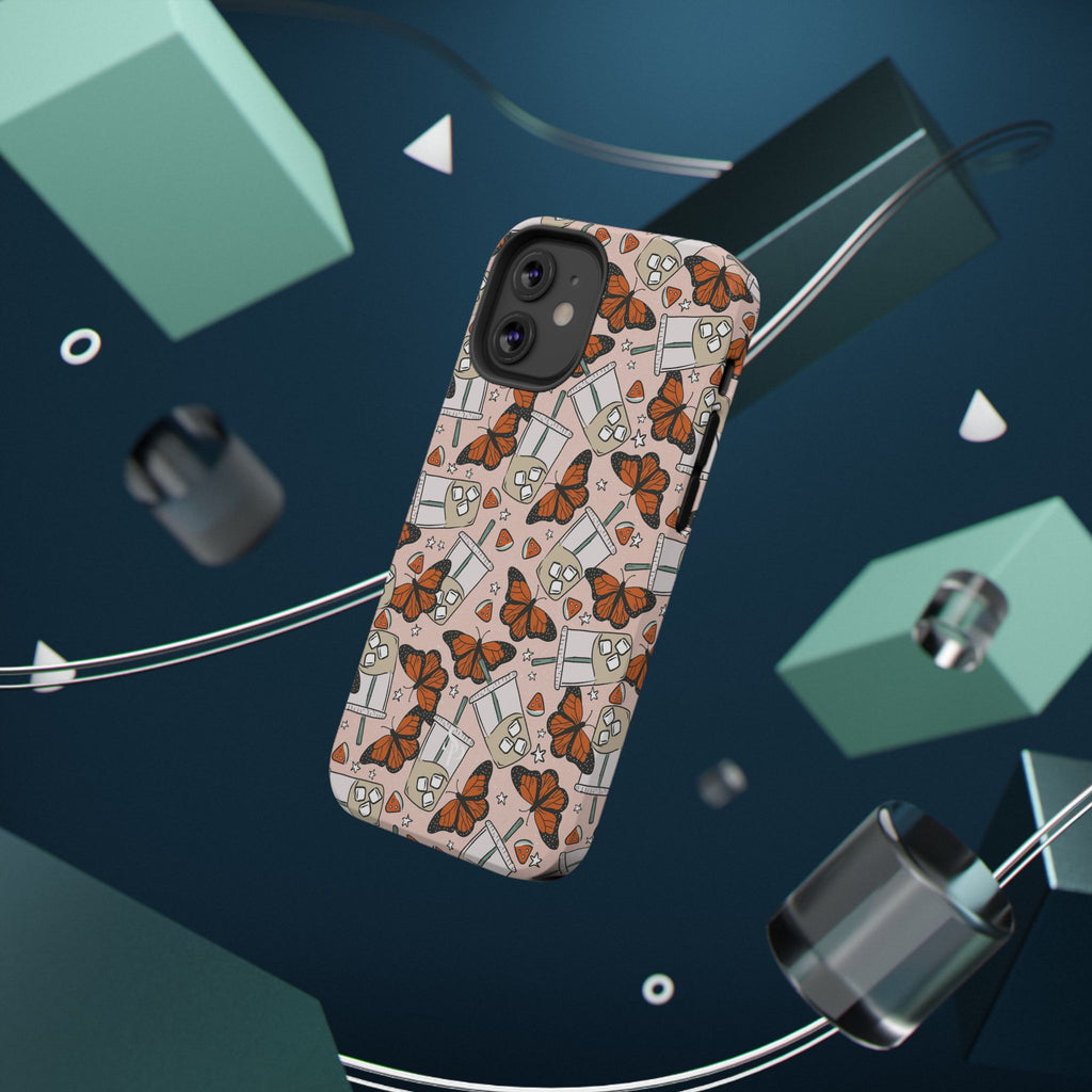 Iced Coffee & Butterfly Impact-Resistant Cases