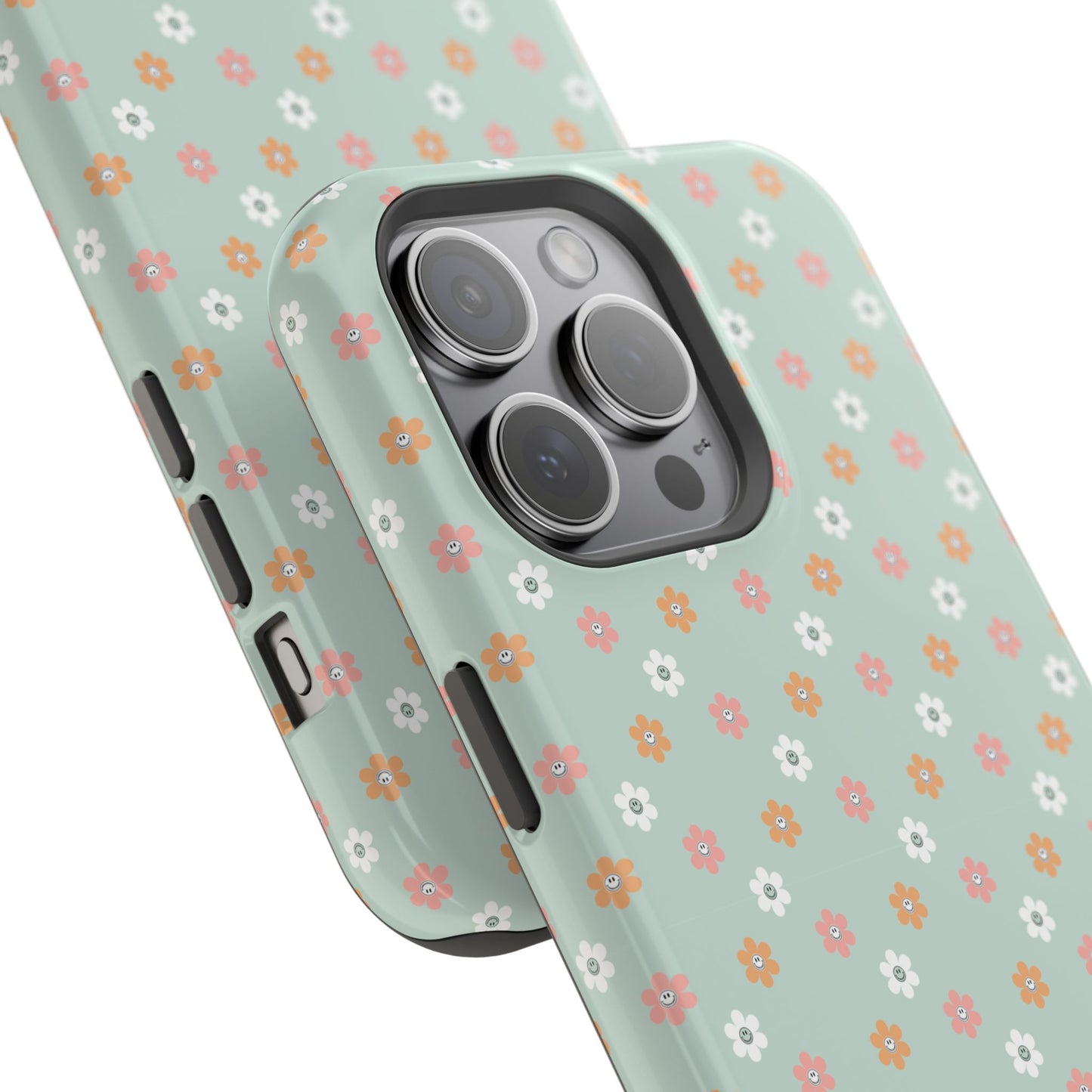 Floral Smiley Impact-Resistant Cases