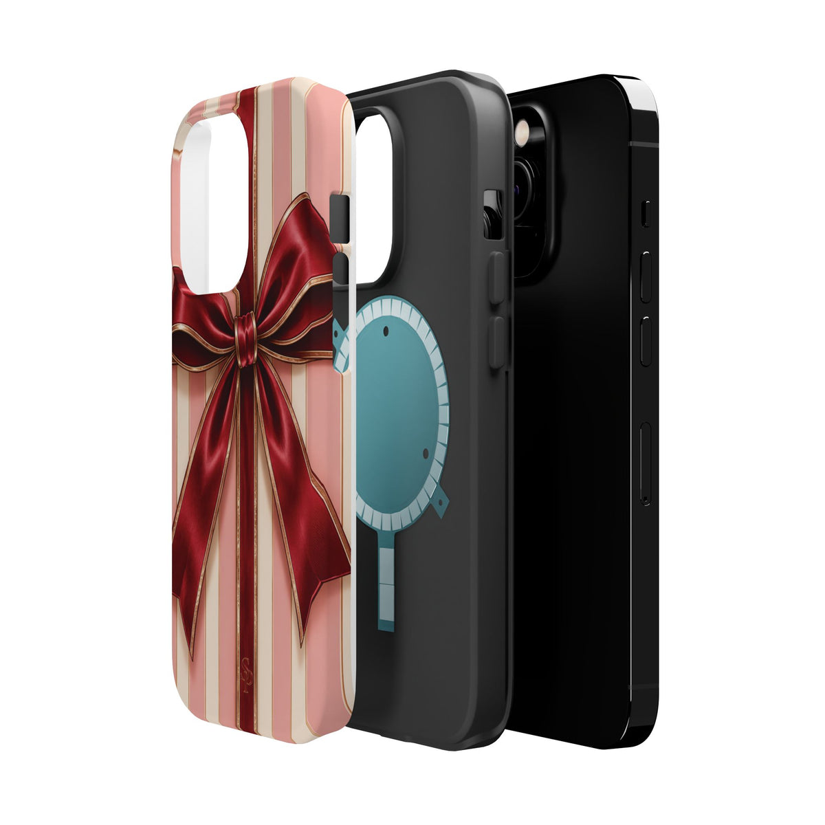 Red Bow Gift Wrap Magnetic Phone Case