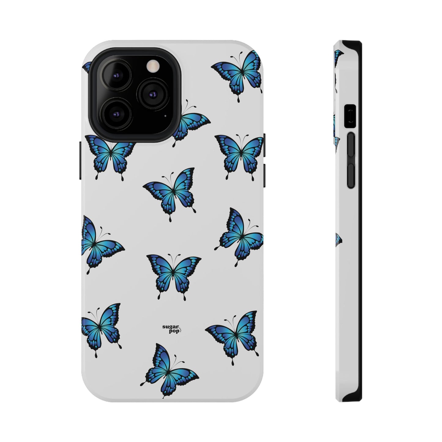 Blue Butterfly Impact-Resistant Cases