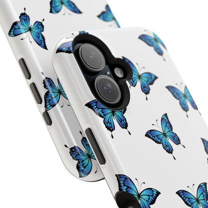 Blue Butterfly Impact-Resistant Cases