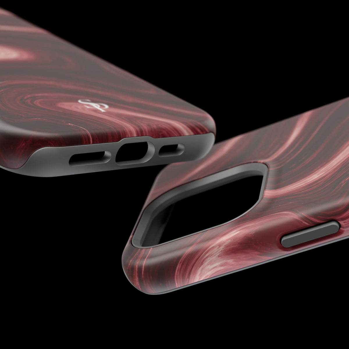 Burgundy Marble Magnetic Phone Case