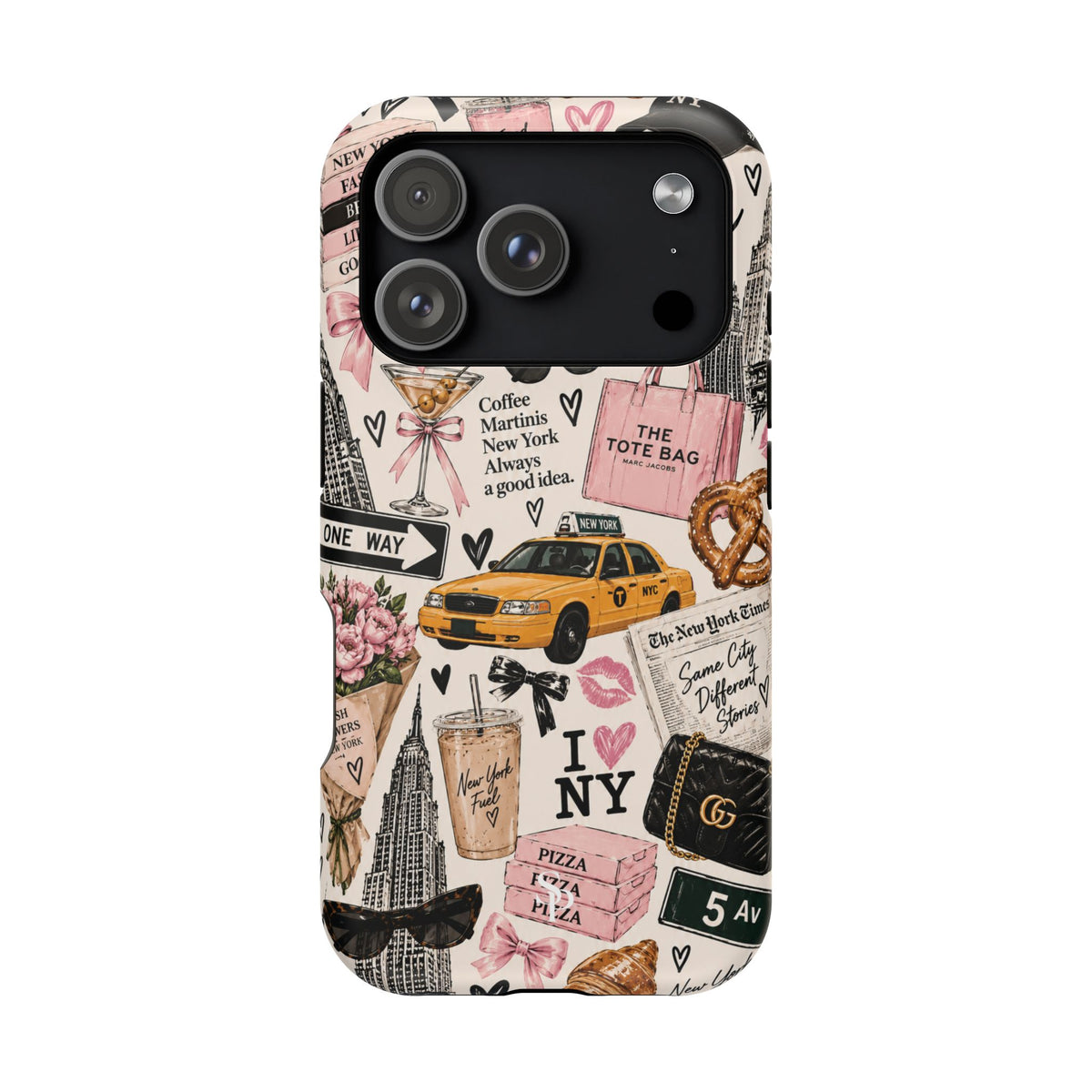 Pink New York Magnetic Phone Case