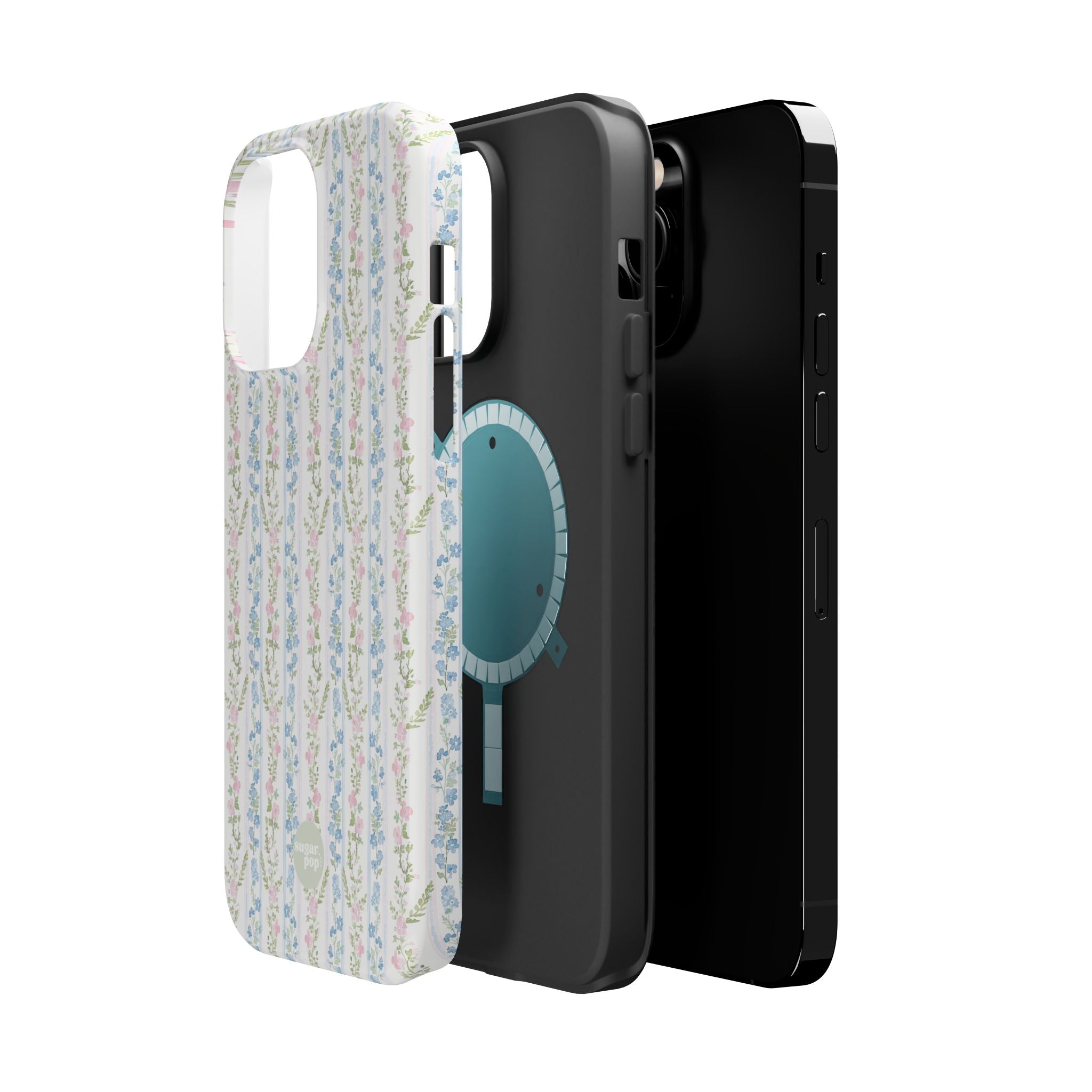 Pastel Floral Pattern Magnetic Tough Case