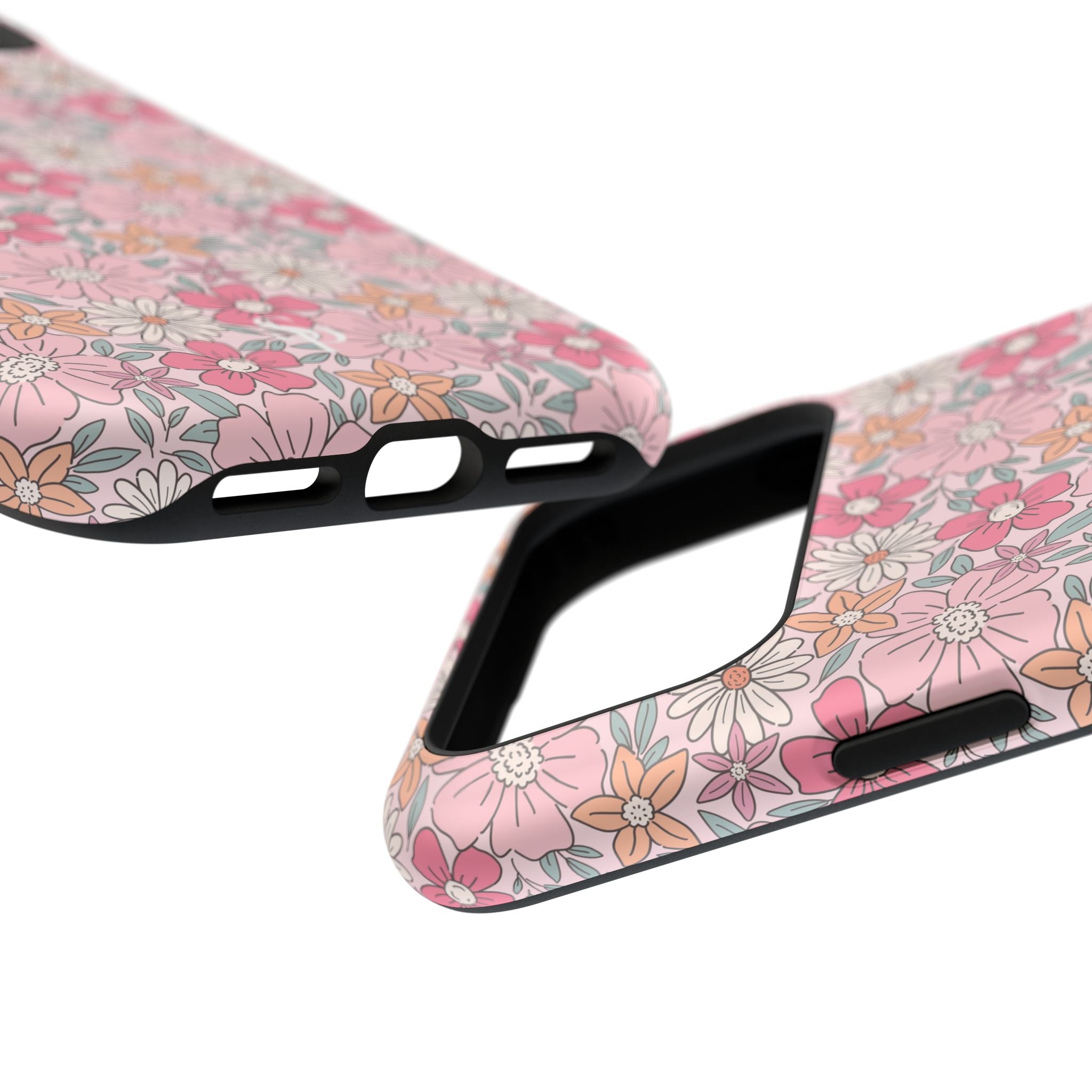 Pink Flowers Impact-Resistant Case
