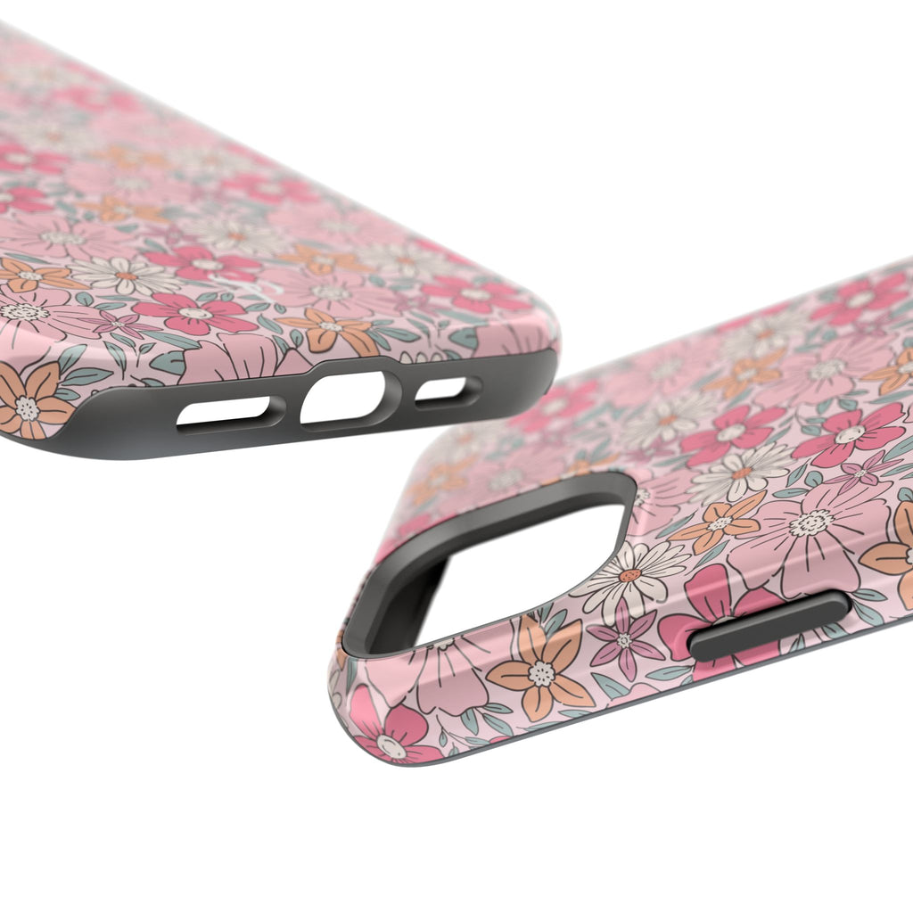 Pink Flowers Impact-Resistant Case