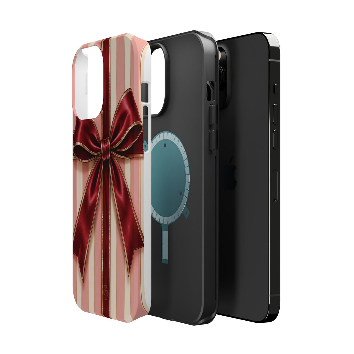Red Bow Gift Wrap Magnetic Phone Case