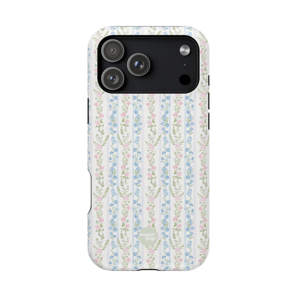Pastel Floral Pattern Magnetic Tough Case