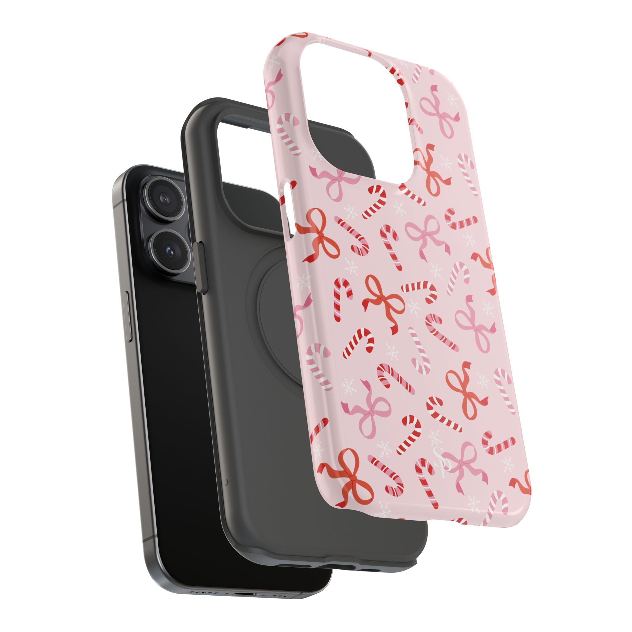 Candy Cane Impact-Resistant Phone Case - Limited Edition