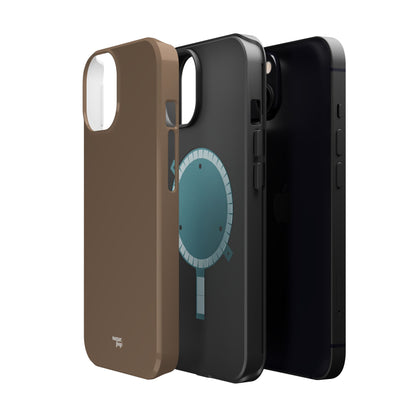 Brown Magnetic Tough Cases for Phones - Secure & Sleek Design